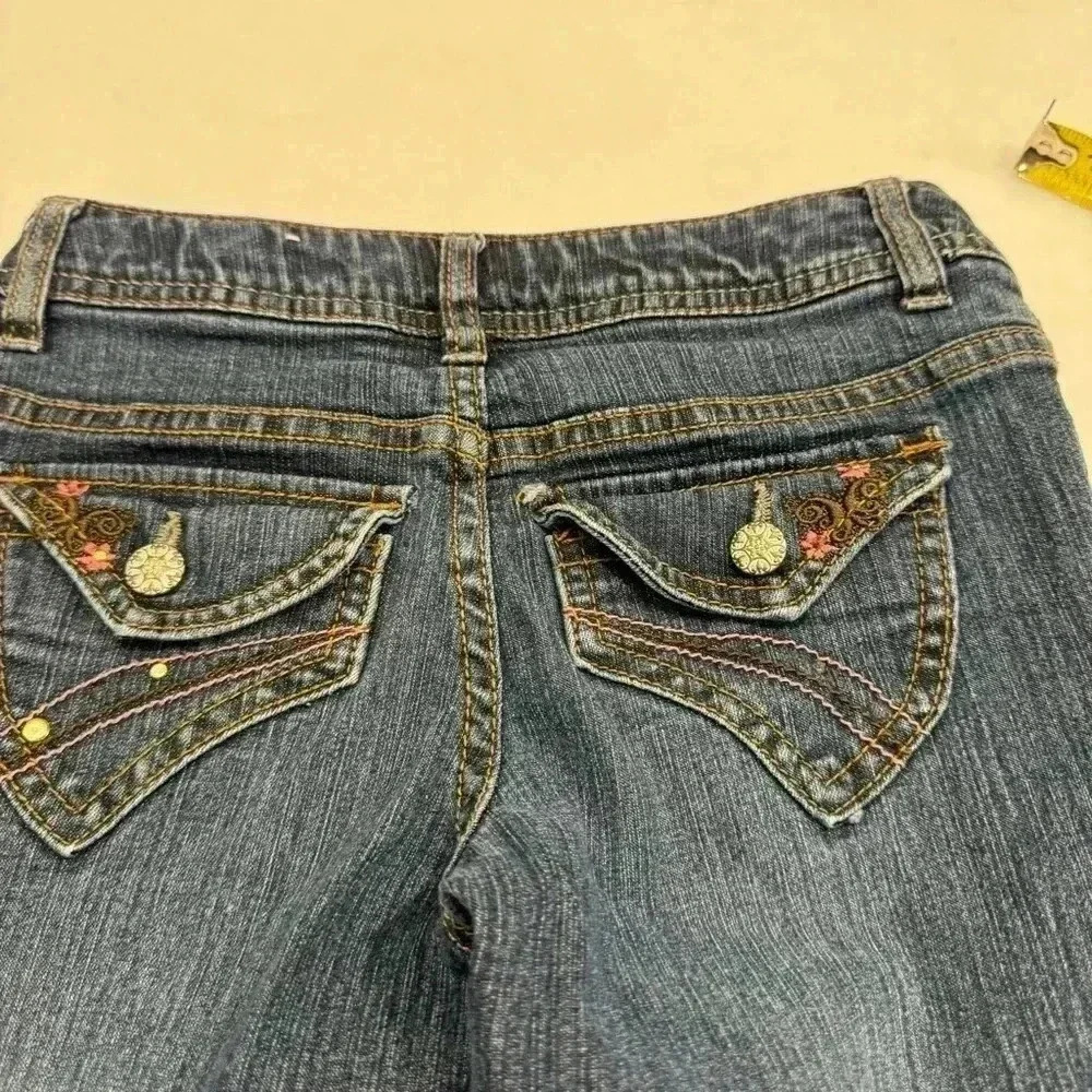 So wear it declare it girls flare leg jeans with flap back pockets size 7 - Picture 11 of 11